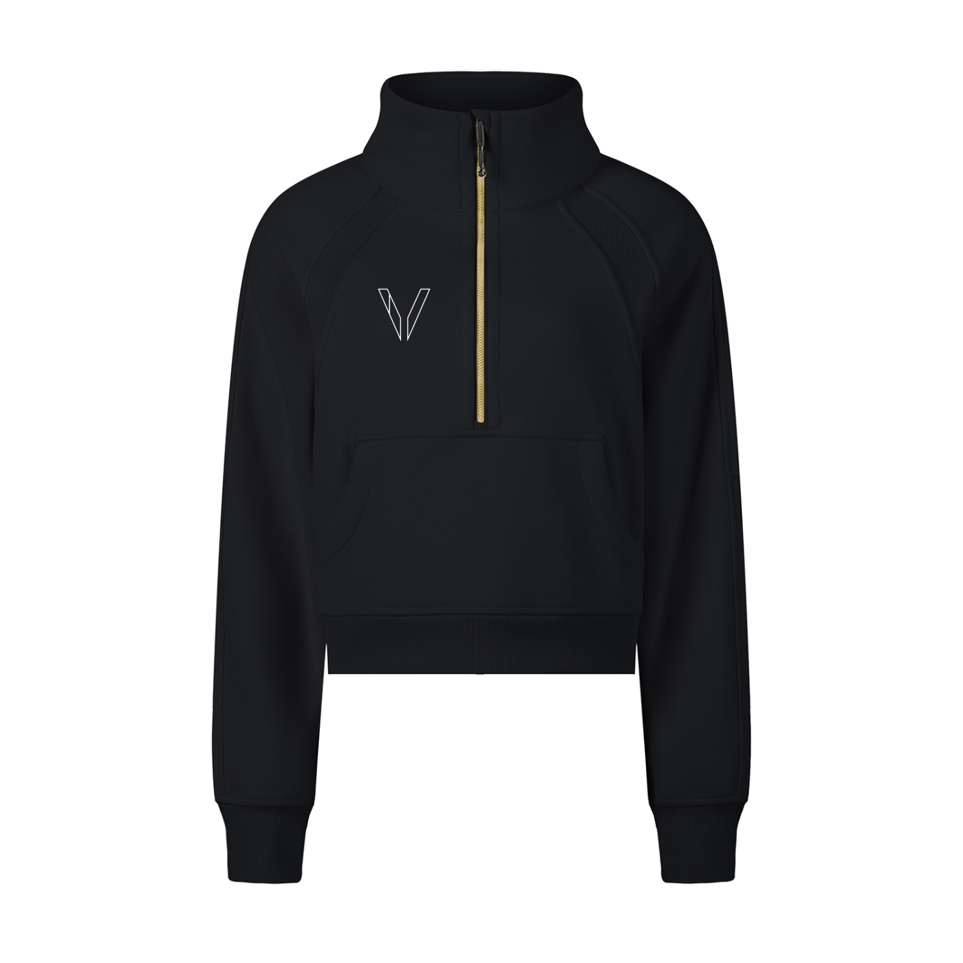 Women's Cropped Half-Zip Sweatshirt
