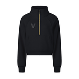 Women's Cropped Half-Zip Sweatshirt