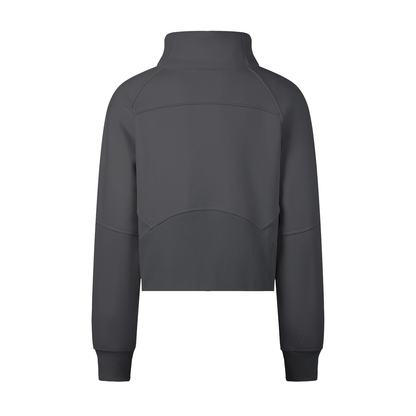 Women's Cropped Half-Zip Sweatshirt
