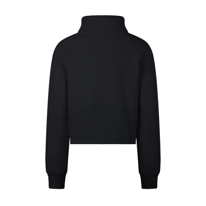Women's Cropped Half-Zip Sweatshirt