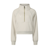 Women's Cropped Half-Zip Sweatshirt