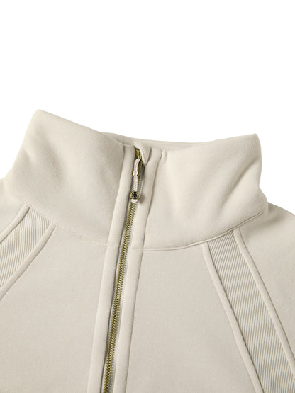 Women's Cropped Half-Zip Sweatshirt