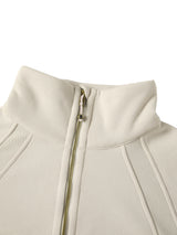 Women's Cropped Half-Zip Sweatshirt